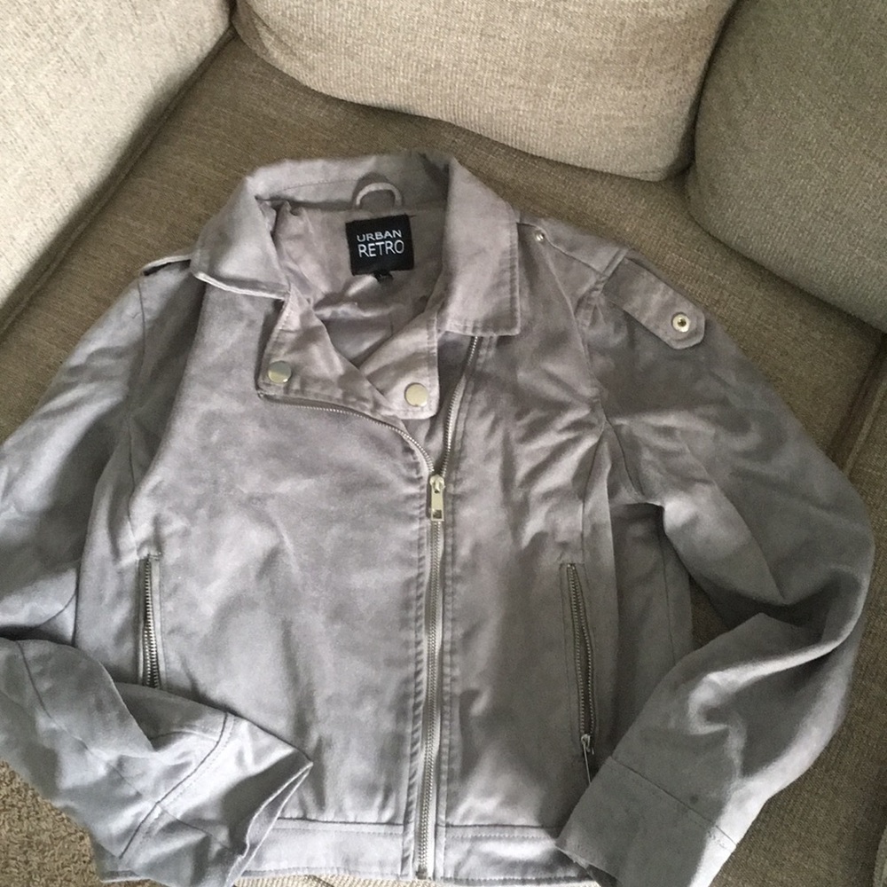 Urban retro suede crop jacket  - L
